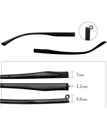Replacement Glasses Temples - Black Legs for Eyeglasses | Durable & Stylish - Buy Online on GoSupps.com