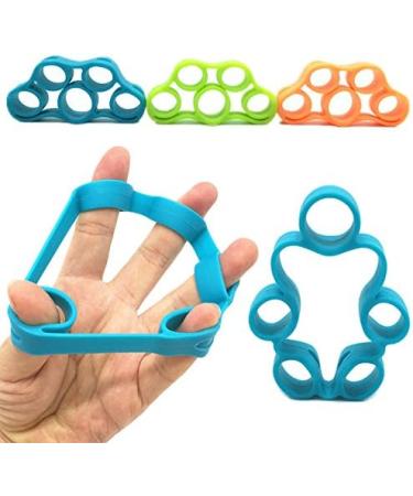 FEDBNET Finger Exerciser 1PCs Silicone Finger Training Rally Finger Resistance Band Grab Trainer Pull Ring Handle Green - Buy Online on GoSupps.com