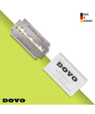 DOVO Super Platinum Razor Blades - Bulk Pack of 100 (10 x 10 Packs) | Premium Quality for a Close Shave - International Shipping Available - Buy Online on GoSupps.com