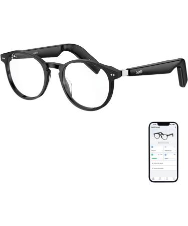 GetD - Wireless Bluetooth Glasses for Men and Women Smart Glasses Open Ear Voice Control and Calling with Speakers Audio Glasses  Magnetic Charging Clear Lens Duoecho Glasses for Gaming Meeting