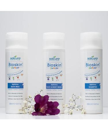 Salcura Bioskin Junior Bath Milk - Gentle Skin Relief for Kids | 300 ml - International Shipping Available - Buy Online on GoSupps.com
