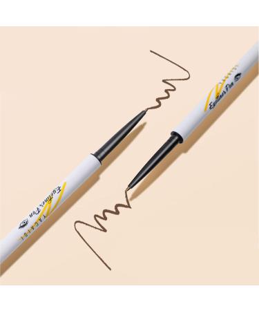 Eyeliner Pencil Smudge Proof Eyeliner - Long-Lasting Eyeliner Pencil Glide on Smooth Gel Pigments Wear Smudge Resistant Waterproof Gel Liner for Travel Rowces Golden Brown - Buy Online on GoSupps.com