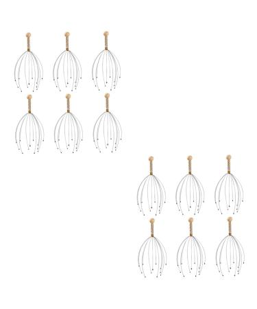 FOMIYES 12 STK Massage device Scalp Heaf Clever Care Heawsbear Shampoo Schrubber W scher Multifunction Tool Freezing Massage Head grabber