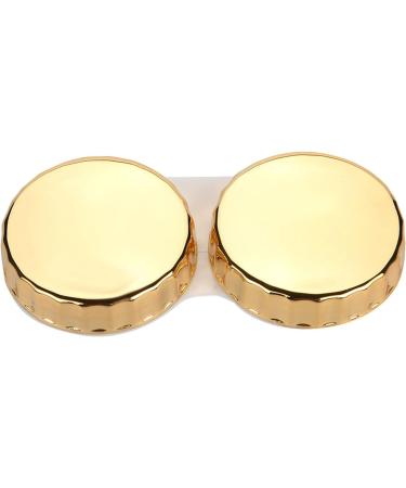 Portable Pentagram Contact Lens Container with Mirror - Gold Travel Holder & Equipment Box - Buy Online on GoSupps.com