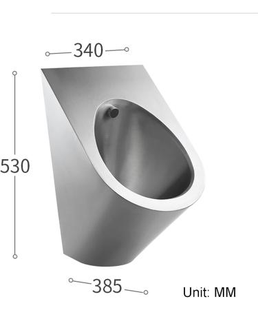 Inodoro moderno con descarga autom tica montado en la pared inodoro Vertical de inducci n de Acero inoxidable 304 adecuado para ba os de centros comerciales ba os familiares Single piece urinal - Buy Online on GoSupps.com