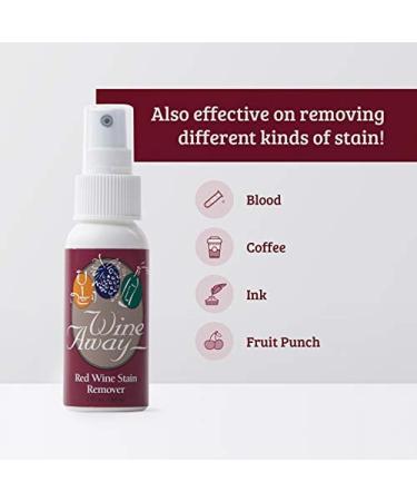 Wine Away Red Wine Stain Remover 2oz - Effective Stain Removal for All Fabrics | Shop Internationally - Buy Online on GoSupps.com