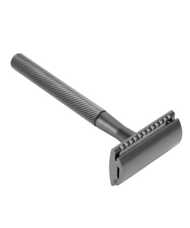 Shop Integration Safety Razor for Men - Brass Handle Double Edge Razor with Base - Premium Facial Care (Black) - Buy Online on GoSupps.com