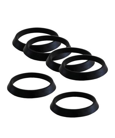 Qrity 6 pieces drain pipe blind cap seal for kitchen sink 43 mm drain seal drip ring rubber disc for 1 1/2 "fittings sealing ring-43mm