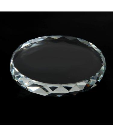 Nail Art Palette | Glass Makeup Mixing Tool for DIY Nail Designs - Round Cosmetic Display - Buy Online on GoSupps.com