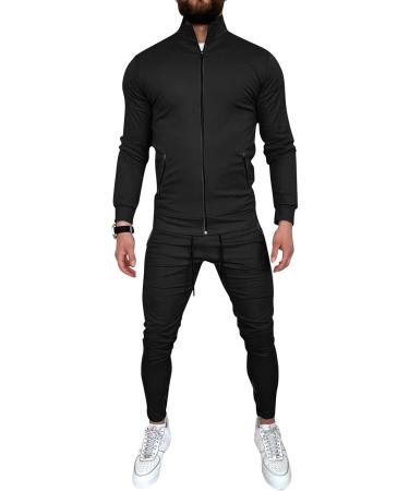 Hanxiulin Men's 3XL Training Suit - Adjustable Jogging Pants & Leisure Sweat Jacket - Perfect for Home & Fitness - Buy Online on GoSupps.com