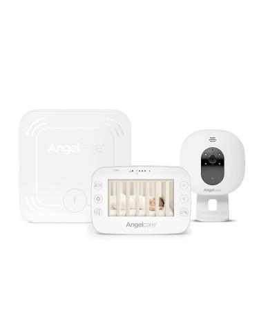 Angelcare AC327-3 in 1 Baby Monitor with Camera and Night Vision - Incudes a Sensor Pad for Temperature Monitoring