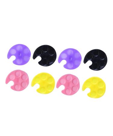 Set de Mini Plateau Anneaux pour Nail Art Manucure Portable Anneau M langeur Vernis Ongles Accessoire Bague Professionnelle pour Art Ongles DIY