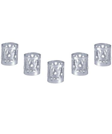 100 PCS Metal Cuffs for Dreadlocks - Colorful Hair Bead Rings & Clips | Silver Braiding Accessories - Buy Online on GoSupps.com