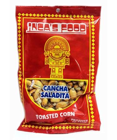 INCA'S FOOD Maiz Cancha Saladita/Salty Toasted Corn 4 oz. - Pack of 2 - Product of Peru