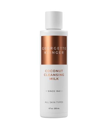 Georgette Klinger Coconut Cleansing Milk - Natural Face Wash for Women  Gentle Makeup Remover that Calms Redness and Restores Moisture with Nutrient-rich Coconut Oil  Vegan for All Skin Types - 6.7 oz