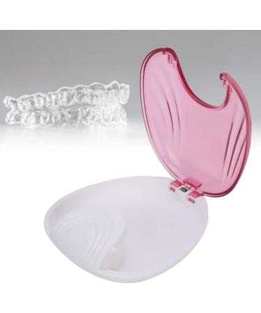 Orthodontic Storage Case - Portable & Waterproof Denture Container for Adults (Pink) - Press Lock Design - Buy Online on GoSupps.com