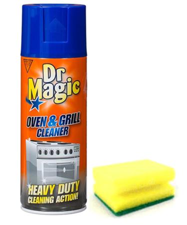 Dr Magic Oven and Grill Cleaner Spray (1X 390 ml)- Effortlessly and Effectively Remove All Stubborn Food Residues and Grease from Oven and Grill - With Degreaser Sponge Dr Magic Oven and Grill Cleaner + Sponge
