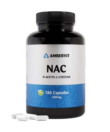 UAB Involutus NAC 600 mg 180 capsules NAcetylCysteine Premium acetylcysteine of plant origin High bioavailability and tolerability Amvervit