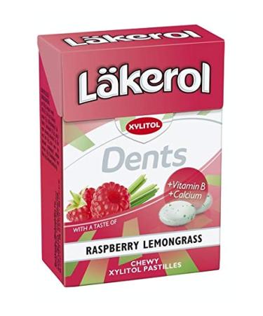 Cloetta Cloetta Lakerol Dents Raspberry Lemongrass blisters 24 boxes of 85g