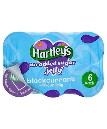 Hartleys Hartley's No Added Sugar Blackcurrant Jelly Pot de 6 x 115 g