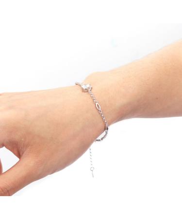 VekkEr Sterling silver bracelet 925 silver bracelet 3pcs 12 bangles bracelets for women women's bracelets womens bangles bracelets constellation bracelet zodiac sign bracelet Silver_medium - Buy Online on GoSupps.com