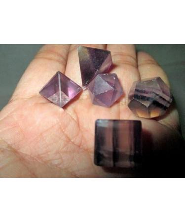 Jet Purple Flourite Sacred Geometry Set - Top Grade Merkaba Star with Velvet Pouch and Free Booklet - Crystal Therapy for Chakra Balancing and Healing - Buy Online on GoSupps.com