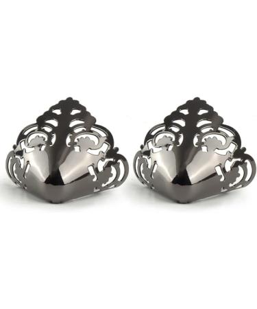 Happyyami Metal High Heel Tip Cap Covers - 3 Pairs | Pump Toe Protector Charms - 3.5x3.5cm (Style4) - Buy Online on GoSupps.com