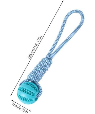 Buy Lusacy Indestructible Dog Ball with Rope - Durable 2-Piece Toy for Large & Small Dogs Ideal for Dental Care and Tugging - Buy Online on GoSupps.com