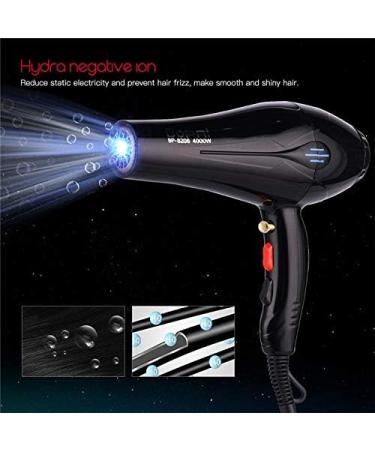 4000W Powerful Professional Salon Hair Dryer Negative Ion Blow Dryer Electric Hairdryer Hot/Cold Wind With Air Collecting Nozzle - Buy Online on GoSupps.com