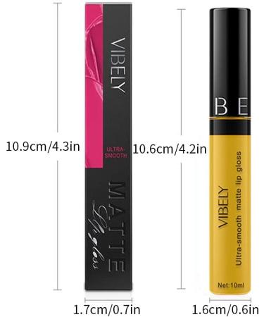 Smeleyou Matt Liquid Lipstick - Waterproof High Pigmented Lip Gloss Gift Set for Women & Girls - Smooth Velvety Finish - Long-Lasting Yellow Shade - Buy Online on GoSupps.com