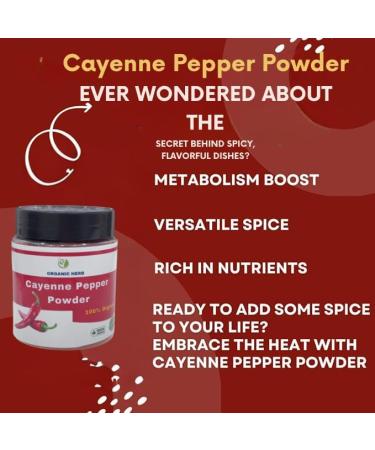 Organic Ground Cayenne Pepper 100% Pure Capsicum Powder Spicy Culinary Seasoning Hot Chili Pepper Spice for Gourmet Dishes Bulk Pack - Buy Online on GoSupps.com