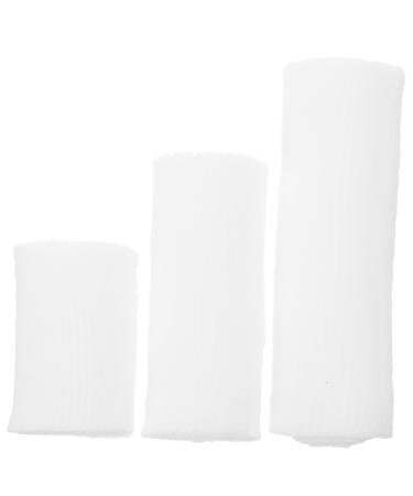 NOLITOY Care Dressing Bandages 3 Rolls Athletic Tape Knee Wraps for Head Wraps Bandaging Supplies Calf Stretch Tape Leg Wraps Sports Tape Sports Bag Polyester White Foot