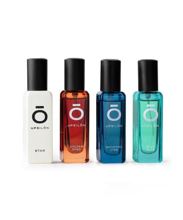 UPS.ILON Luxury Man Perfume Gift Set 4 x 20 ml for Men with Shooting Star Wild Blue Golden Sand and Star Perfume | Long Lasting EDP Fragrance Scent - Buy Online on GoSupps.com