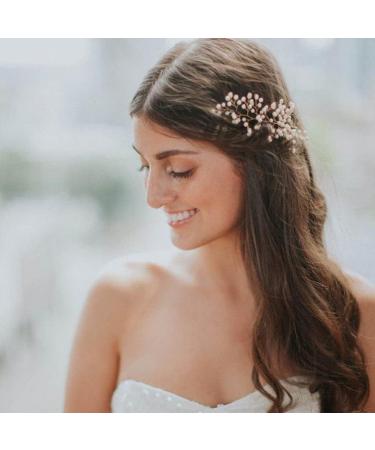 LALAFINA Womens Hair Accessories Gold Leaf Hair Clip Bridal Pearl Hair Vintage Leaves Wedding Barrettes Headpiece for Women Girls Womens Headbands - Buy Online on GoSupps.com