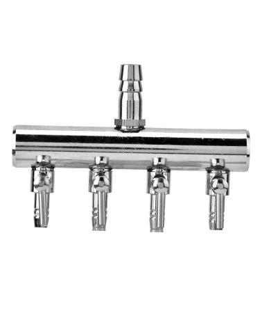 Watris Veiyi Stainless Steel Air Distributor for Aquariums - 2/4/6 Way Adjustable Air Control Valve 8mm Input 4mm Output - Ideal Air Pump Divider - Buy Online on GoSupps.com