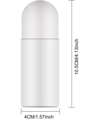 Enenes Plastic Roller Bottles 8Pcs Deodorant Bottles 50ML White Empty Refillable Roll On Bottles for DIY Antiperspirant Bottle Container Plastic Roller Bottles 8PCS - Buy Online on GoSupps.com