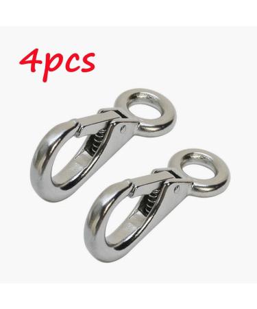 Stainless Steel 316 Mini Fixed Spring Snap Leash Hook with Quick Release - Marine Boat Rigging Hardware (83mm) - Buy Online on GoSupps.com