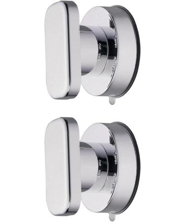 2 Pcs Bathroom Shower Glass Door Suction Cup Safety Knobs Handle Wall Mounted Handrail Grip Tub Shower Handle (Silver Color) - Buy Online on GoSupps.com