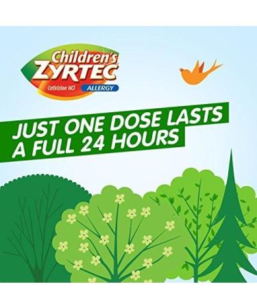 Zyrtec Children's Allergy Syrup | Cetirizine Grape Flavor | Dye & Sugar-Free | 24 Hr Relief - 1 fl. oz - Buy Online on GoSupps.com