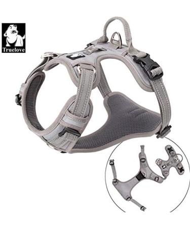 Truelove No Pull Dog Harness - Reflective Adjustable Soft Padded Vest with Handle | TLH56512 m Gray - Ideal for All Breeds - Buy Online on GoSupps.com