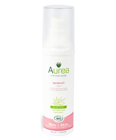 Aurea Natur' Lift Face Cream - Improves The Skin's Texture - Contains Hyaluronic Acid - Toning And Firming Effect - Moisturizes And Restores Your Skin - Suitable For All Skin Type - 1.4 Oz