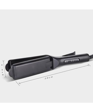 Hair Crimper Ceramic Crimping Iron Hair Waver with 4 Temperature Levels Volumizing Crimper Hair Iron Styling Tools for Fluffy Hairstyle Home Salon Use - Buy Online on GoSupps.com
