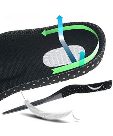 Orthopedic Insoles for Heel, Plantar Fasciitis & Knee Pain Relief | Full Length Support - L(28.5cm) - Buy Online on GoSupps.com