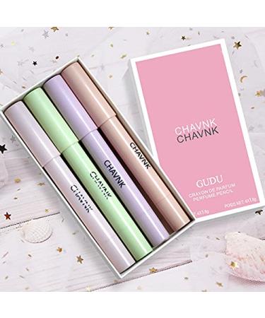 BYVUTE Solid Perfume Stick Set - 4 Fruity and Floral Fragrance Crayons for Women and Girls - Buy Online on GoSupps.com