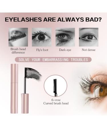  Mciluyaiio Underwater mascara black and brown tubular mascara for eyelash makeup naturally curled and defined lashes for voluminous lengthened and curled lashes smudge-free (Brown One Size) - Buy Online on GoSupps.com
