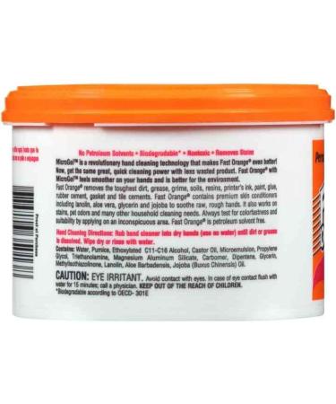 Permatex Fast Orange Pumice Cream Hand Cleaner 14 oz. - Pack of 1 - Buy Online on GoSupps.com