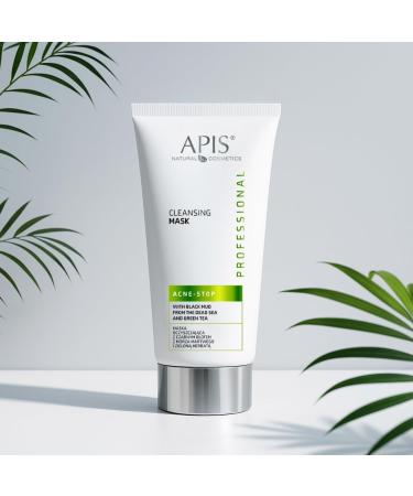 Bee APIS AcneStop cleansing mask with black mud 200 ml - Buy Online on GoSupps.com