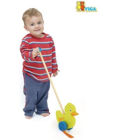 VIGA 2043672 Push Toy - Cute Duck Toy for Kids | International Shipping Available - Buy Online on GoSupps.com