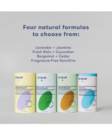 HiBAR Fragrance-Free Sensitive Deodorant - Natural Deodorant for Sensitive Skin - Aluminum-Free Baking Soda-Free Cruelty-Free Travel-Friendly Size with Easy Push-Up Applicator Unscented - Buy Online on GoSupps.com