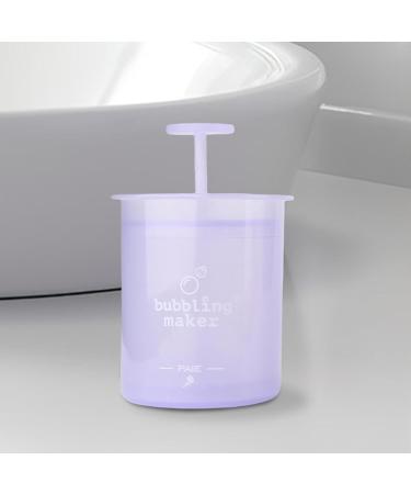 Face Wash Foamer - Portable Manual Face Cleanser Foaming Bottle - Ergonomic Pump Skincare Facial Cleansing Tool Cleansing Foaming Maker for Women Girls Purple - Buy Online on GoSupps.com
